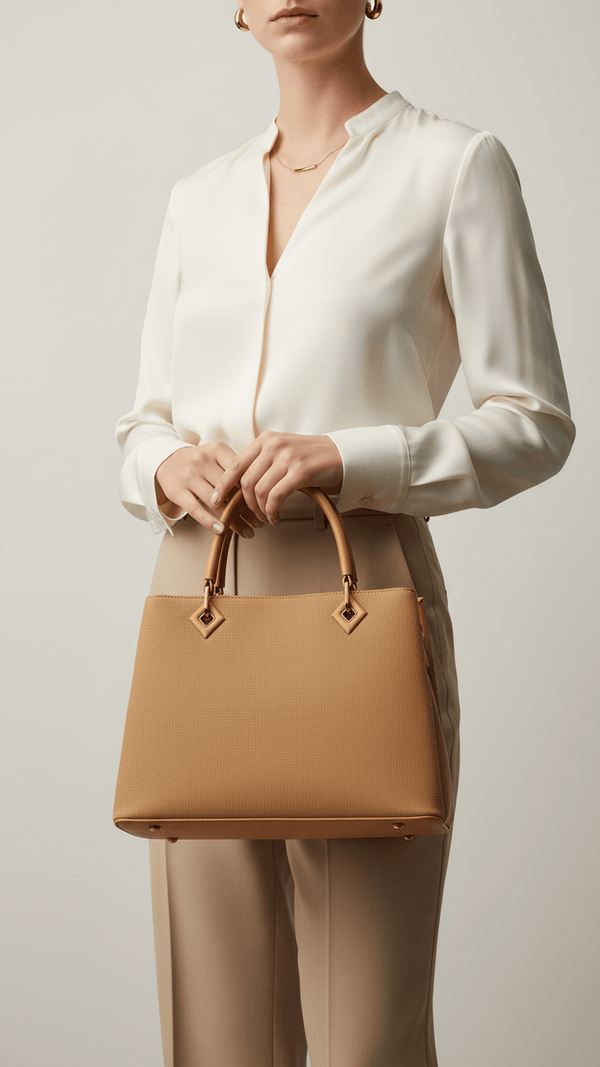 Khaki Formal Hand Bag P36379