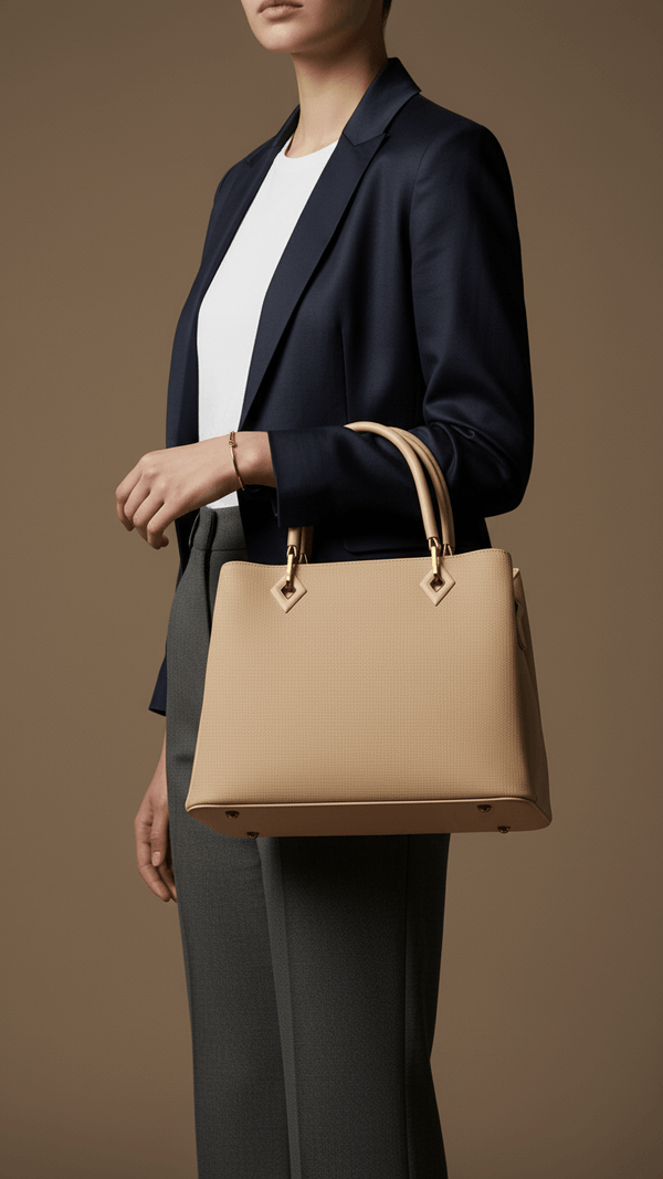 Beige Formal Hand Bag P36379