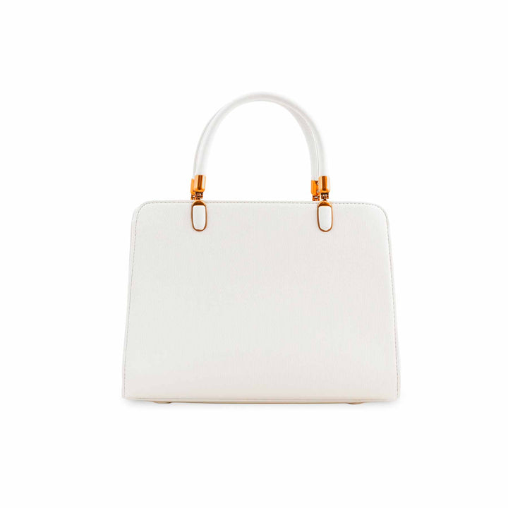 White Formal Hand Bag P36380
