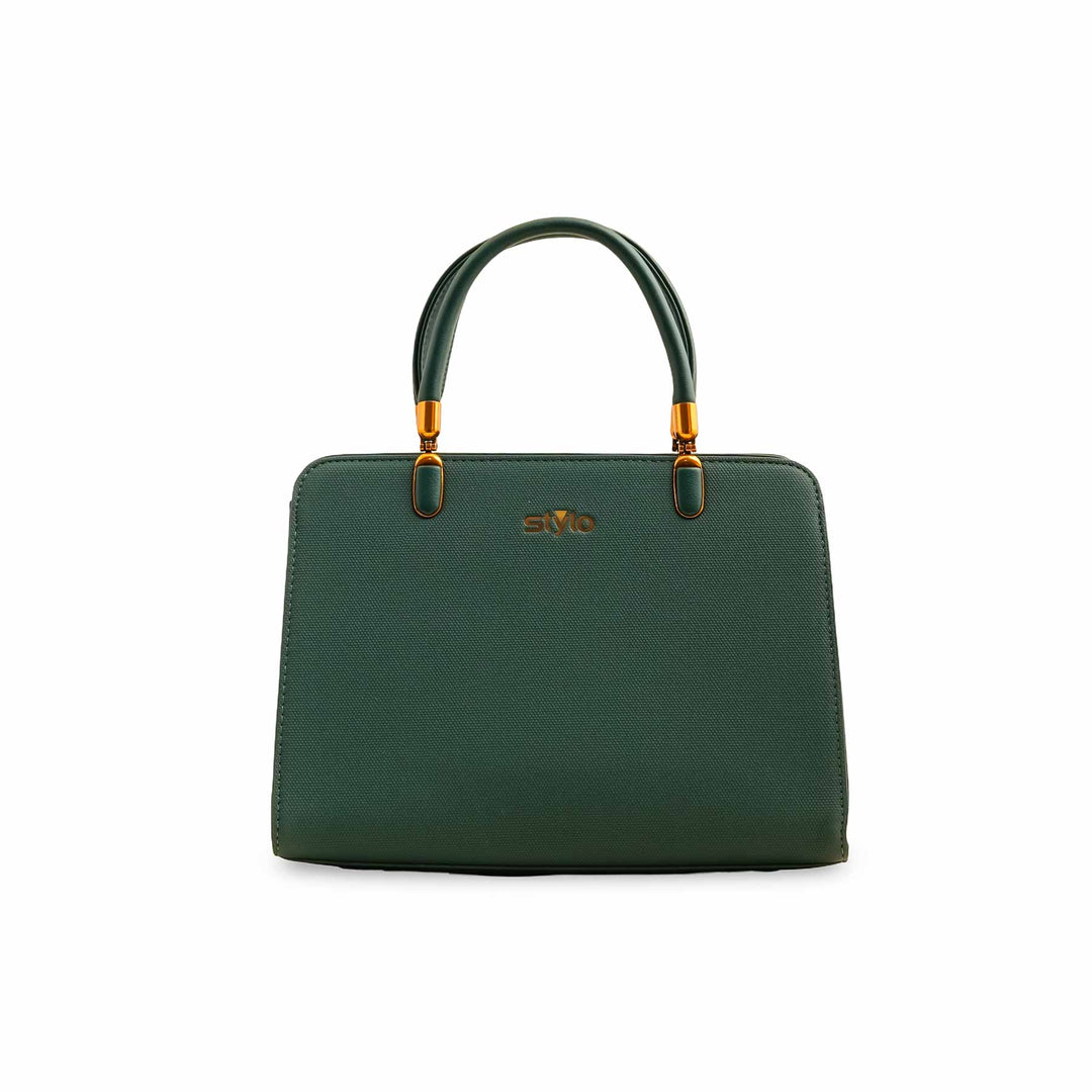 Green Formal Hand Bag P36380