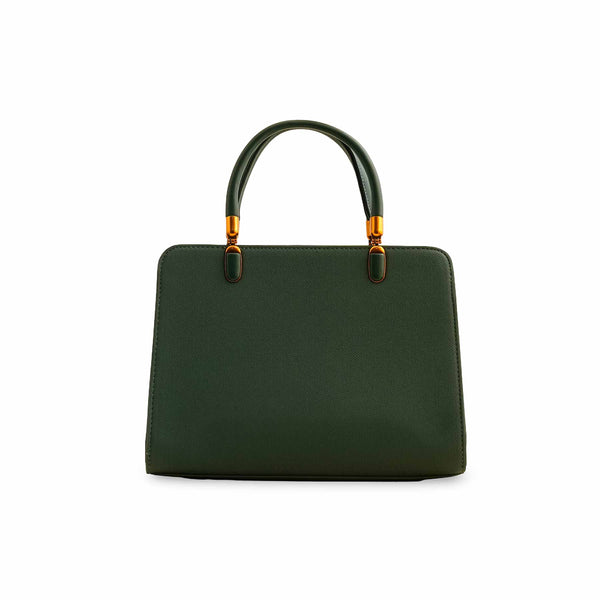 Green Formal Hand Bag P36380