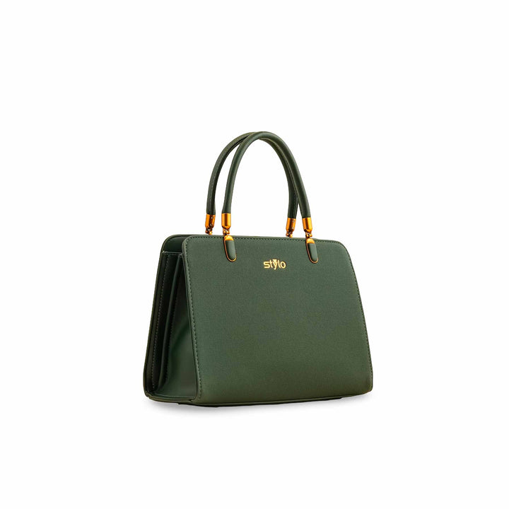 Green Formal Hand Bag P36380