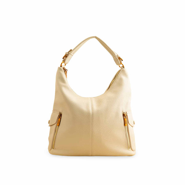 Beige Formal Shoulder Bag P36381