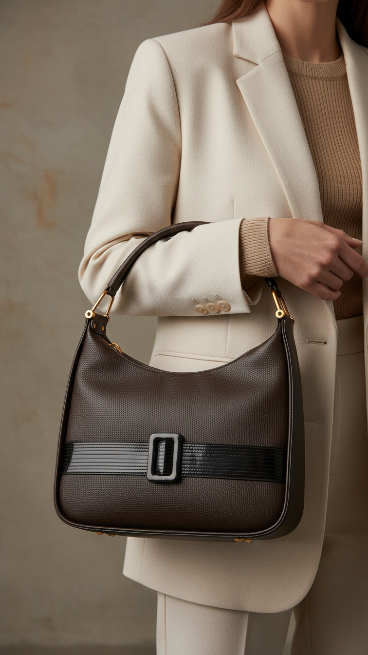 Brown Formal Shoulder Bag P36382
