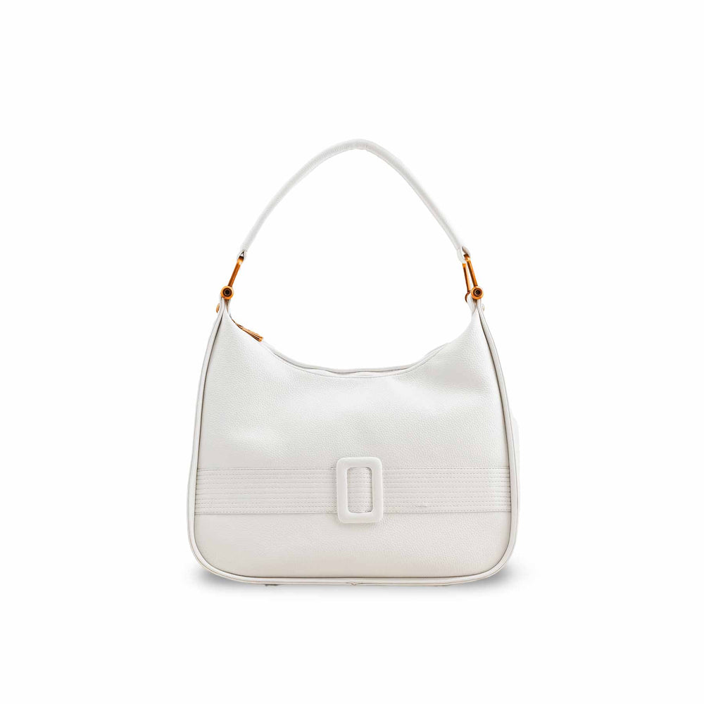 White Formal Shoulder Bag P36382