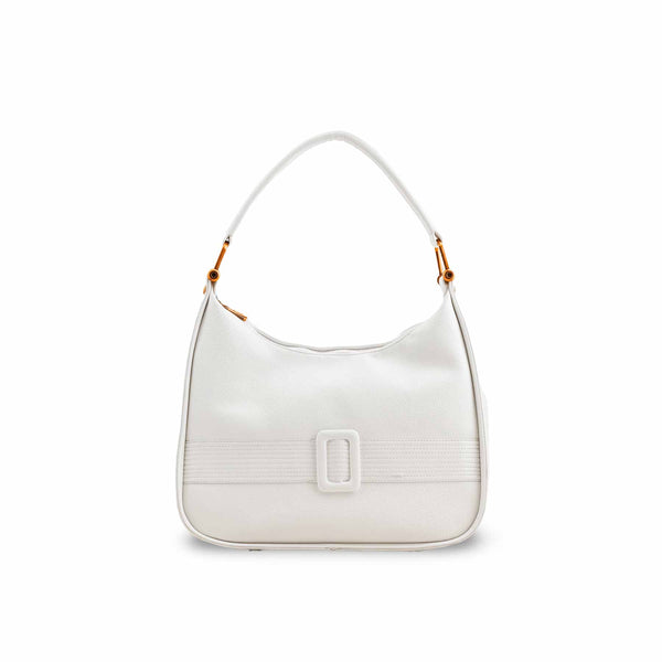 White Formal Shoulder Bag P36382
