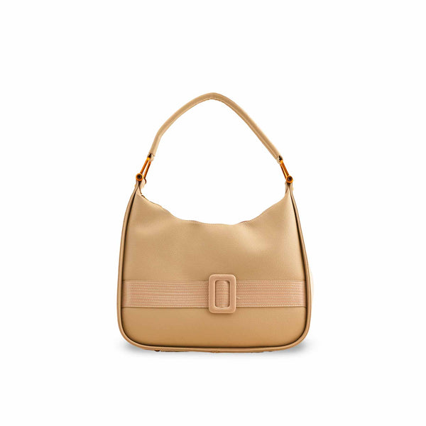 Beige Formal Shoulder Bag P36382