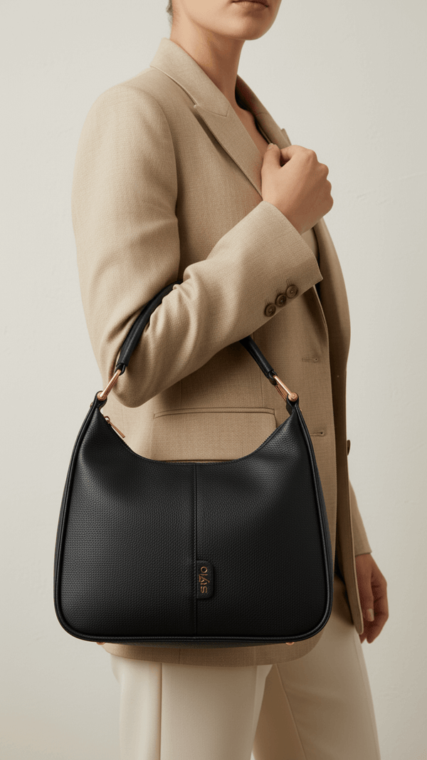 Black Formal Shoulder Bag P36383