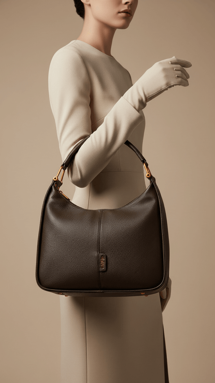 Brown Formal Shoulder Bag P36383