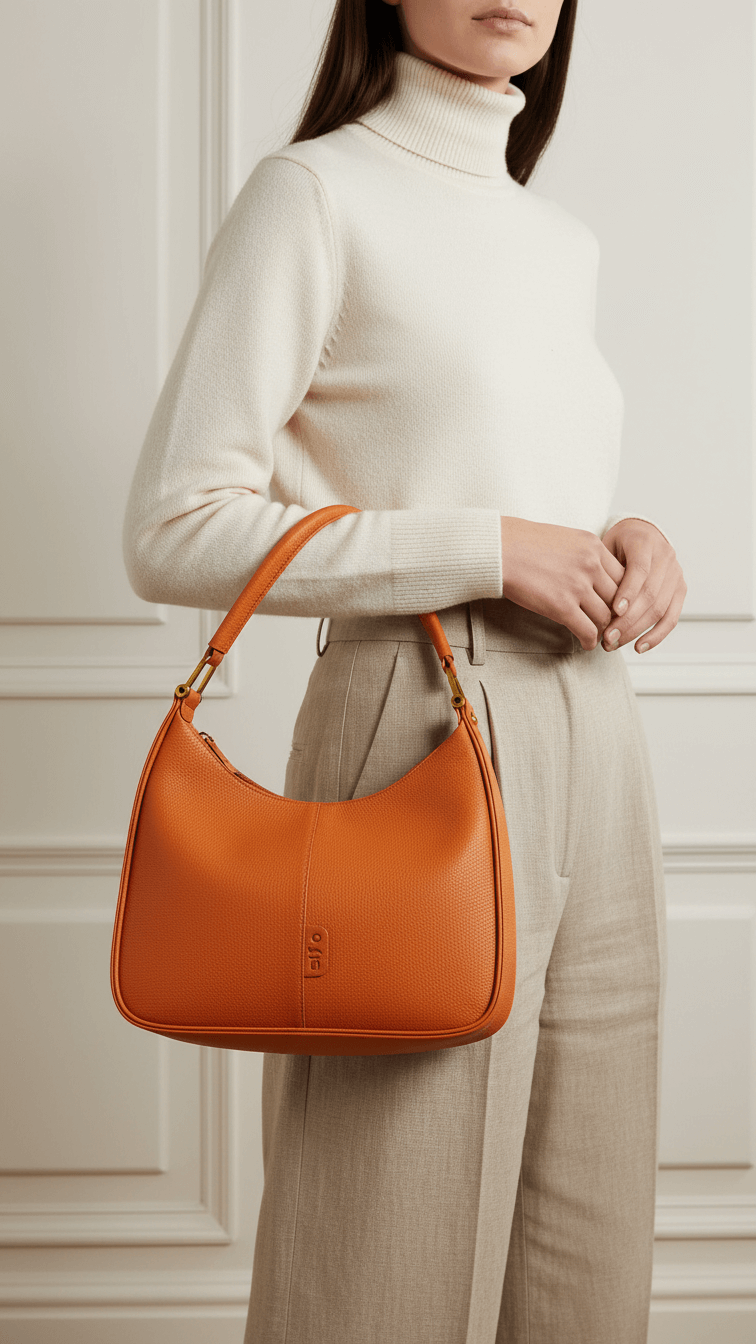 Orange Formal Shoulder Bag P36383