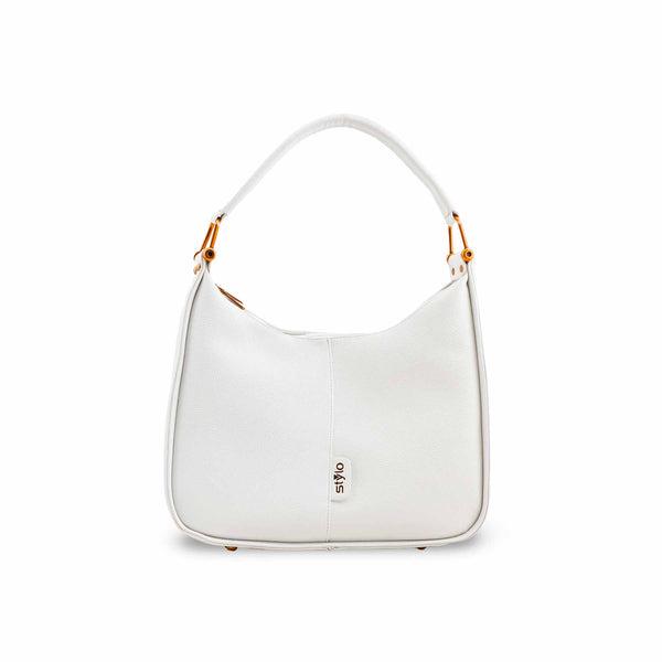 White Formal Shoulder Bag P36383