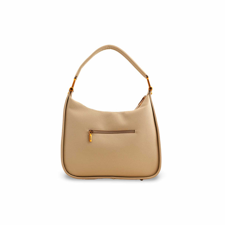 Beige Formal Shoulder Bag P36383