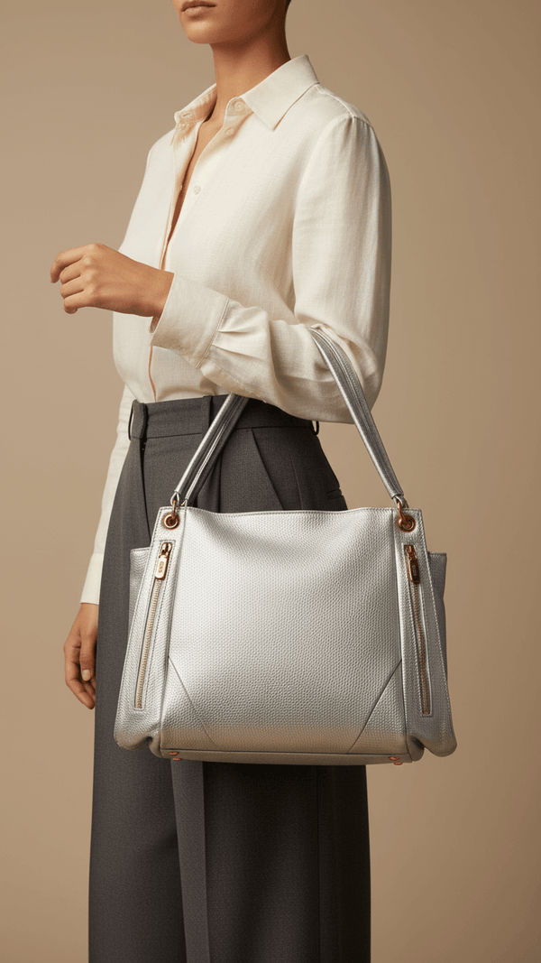 Silver Formal Shoulder Bag P36384