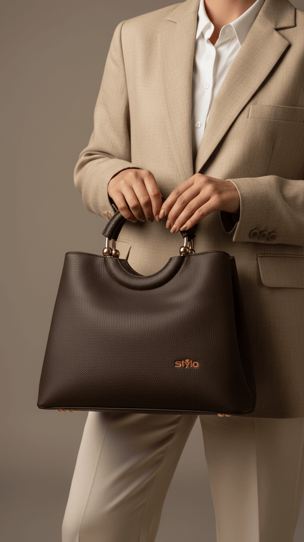 Brown Formal Hand Bag P36385