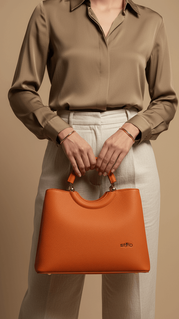 Orange Formal Hand Bag P36385