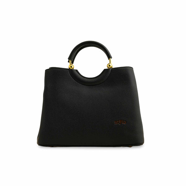 Black Formal Hand Bag P36385