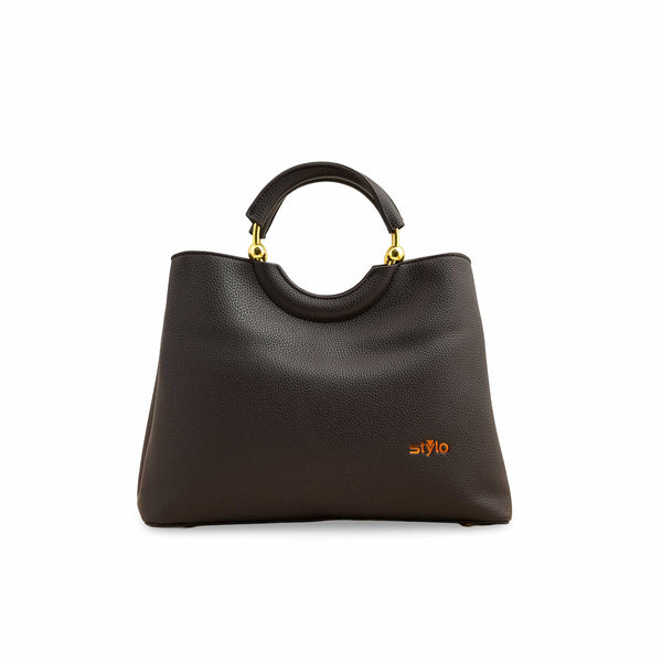 Brown Formal Hand Bag P36385