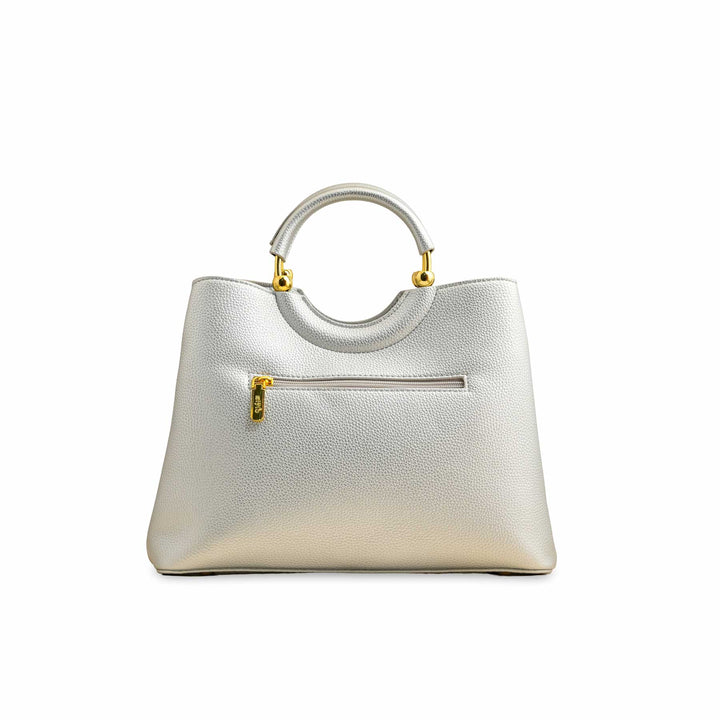 Silver Formal Hand Bag P36385