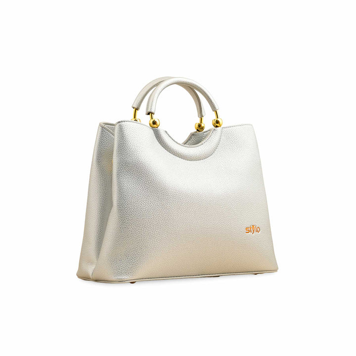 Silver Formal Hand Bag P36385