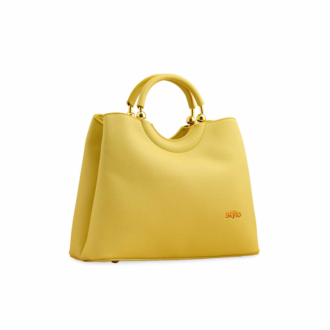 Yellow Formal Hand Bag P36385