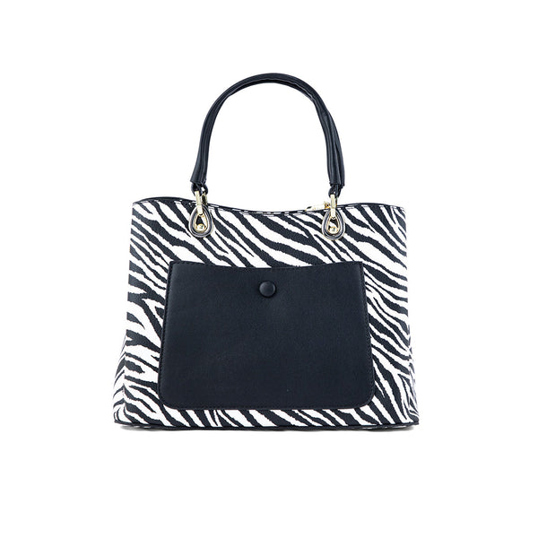 Blkwht Hand Bag P36385