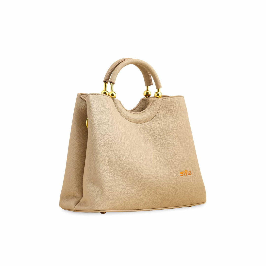 Beige Formal Hand Bag P36385