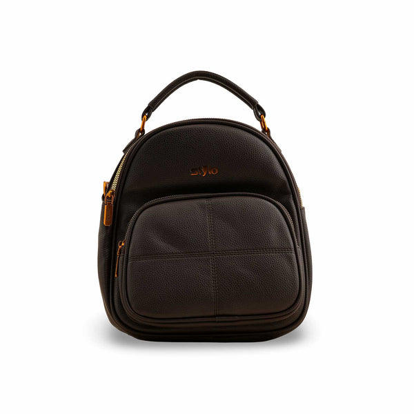 Brown Casual Backpack P36389