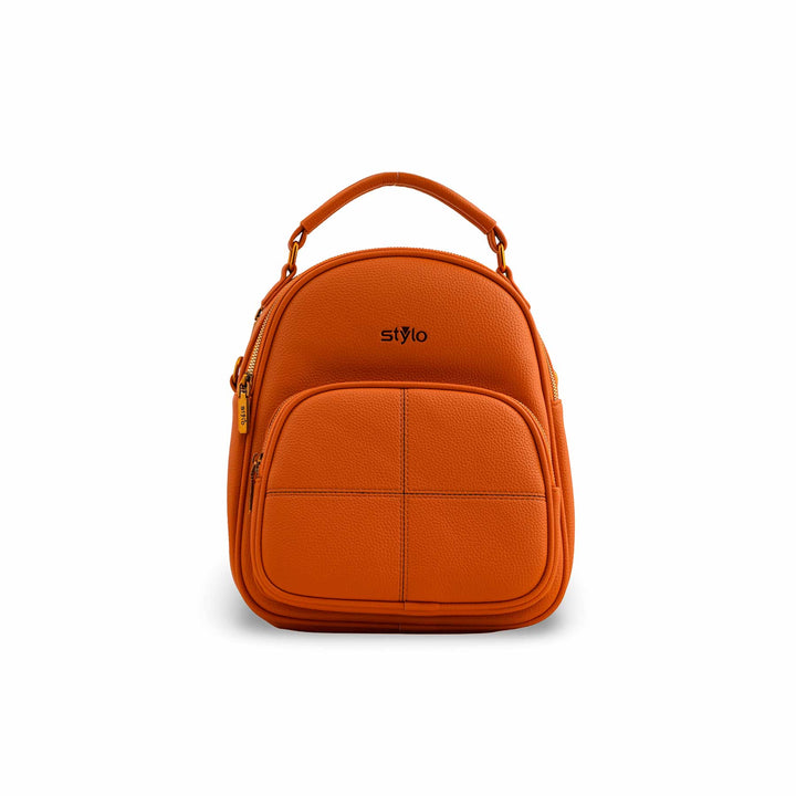 Orange Casual Back Pack P36389