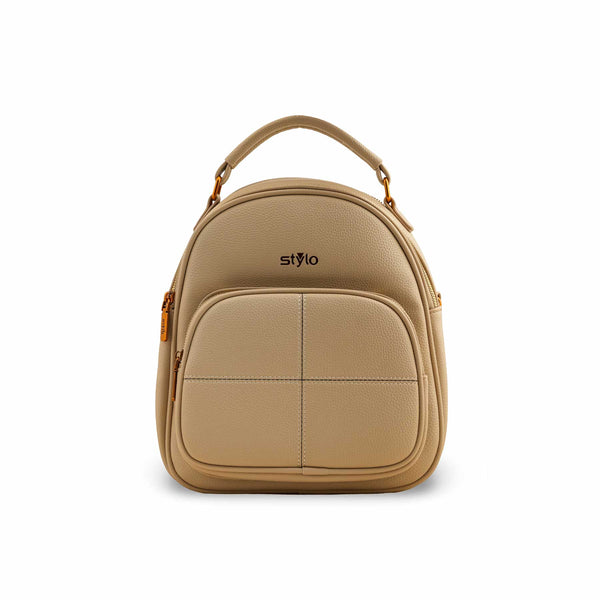 Beige Casual Backpack P36389