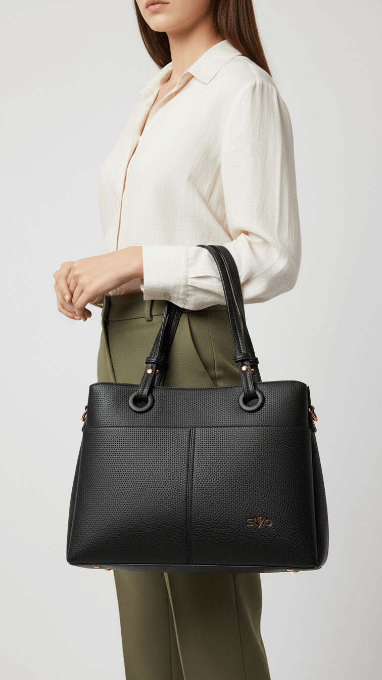 Black Formal Shoulder Bag P36390