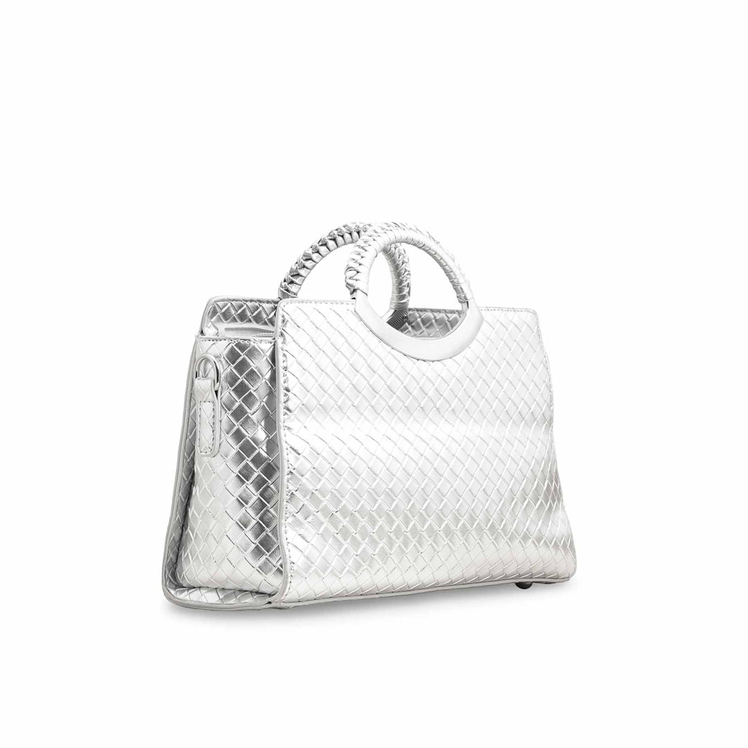 Silver Formal Hand Bag P36394