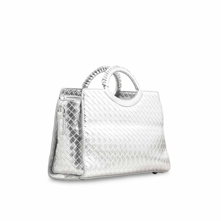 Silver Formal Hand Bag P36394