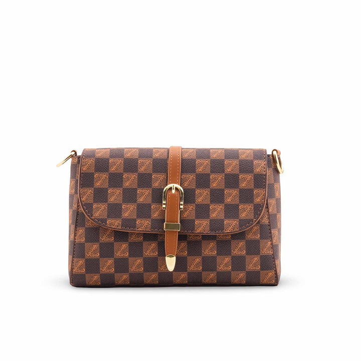 Brown Formal Shoulder Bag For Women P36418