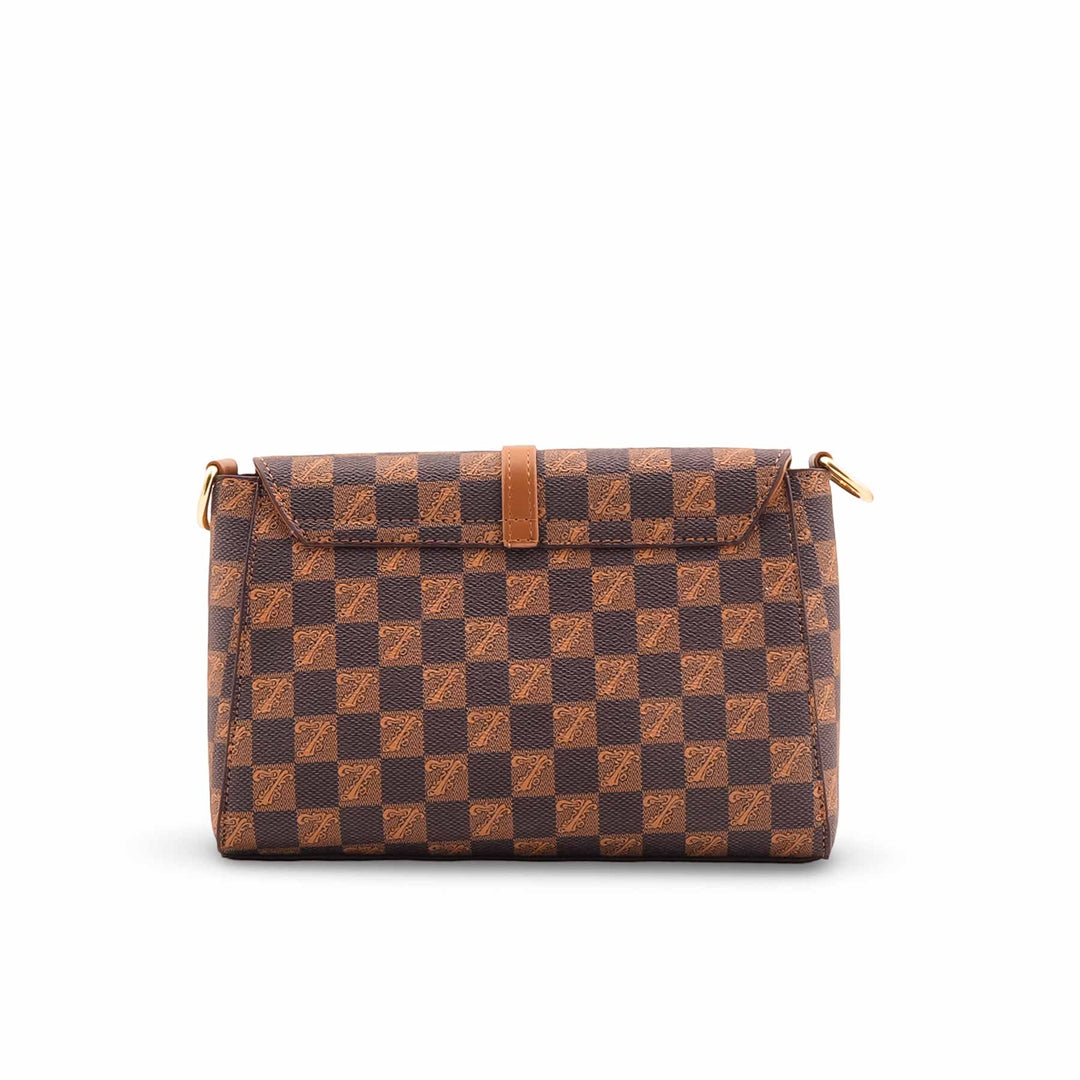 Brown Formal Shoulder Bag For Women P36418