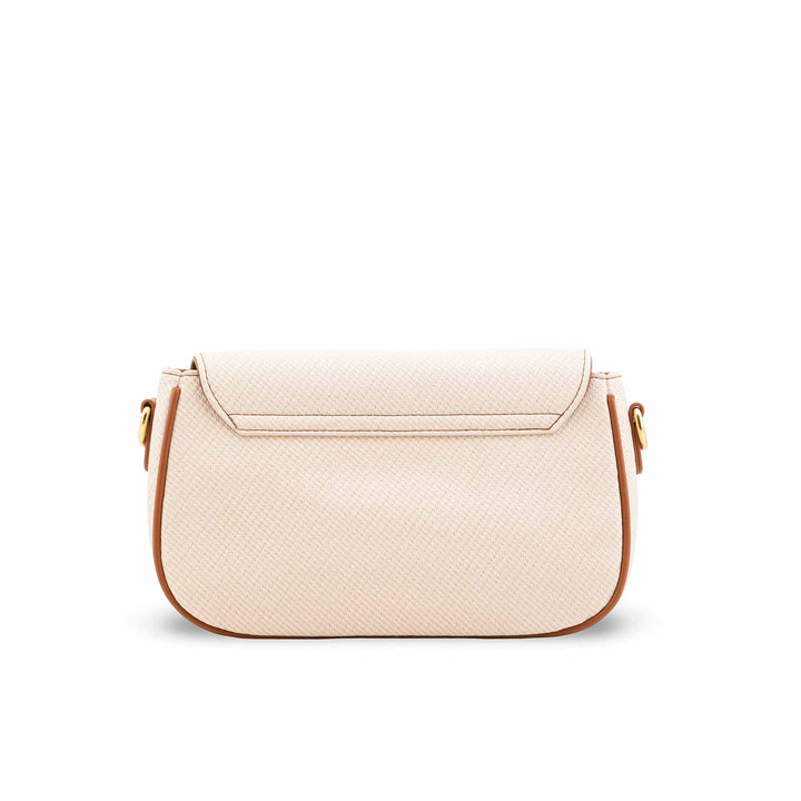 White Formal Shoulder Bag For Women P36419