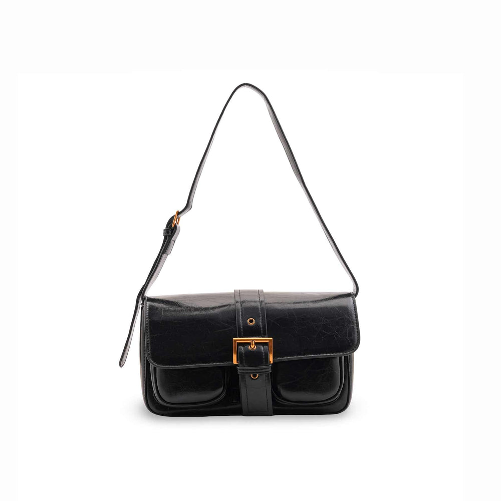 Black Formal Shoulder Bag For Women P36421