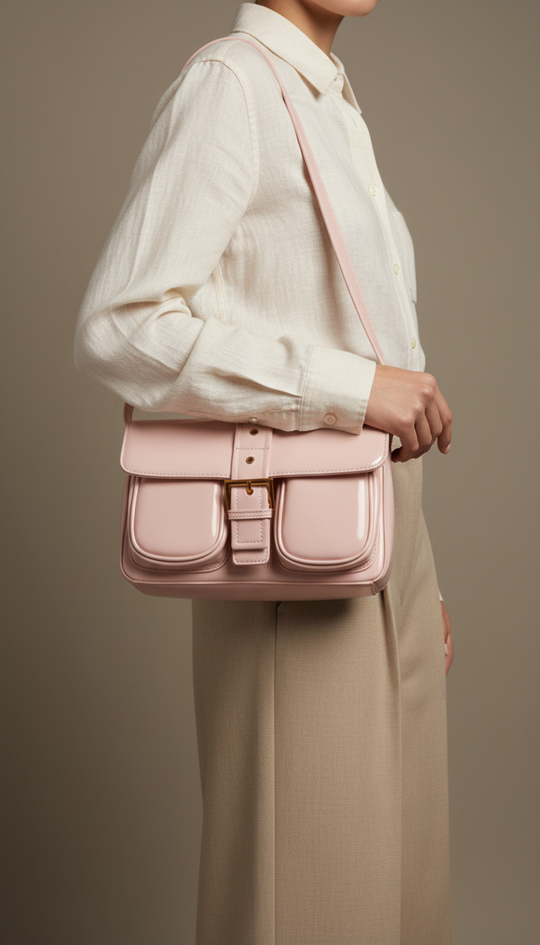 Pink Formal Shoulder Bag For Women P36421