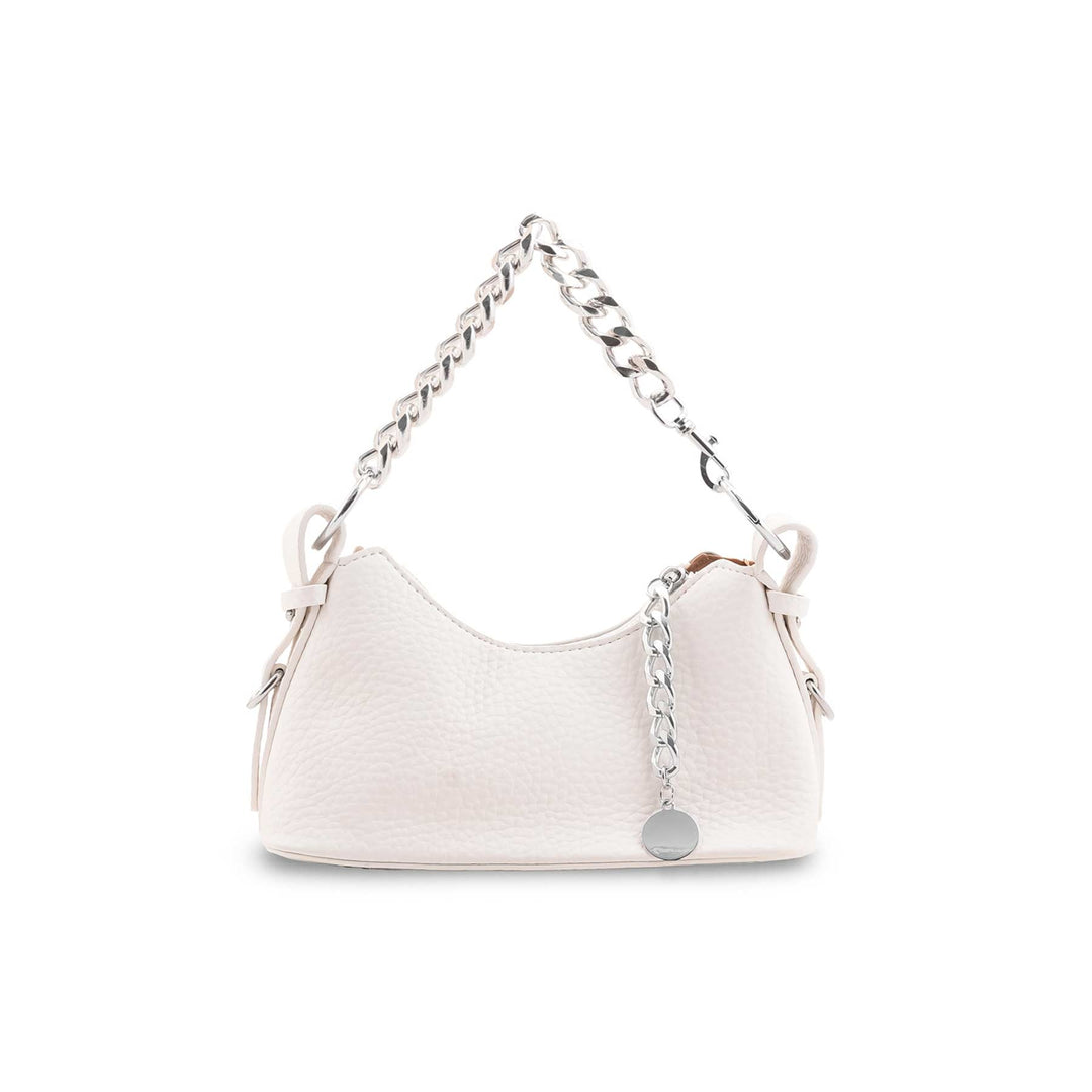 Cream Formal Shoulder Bag For Women P36422