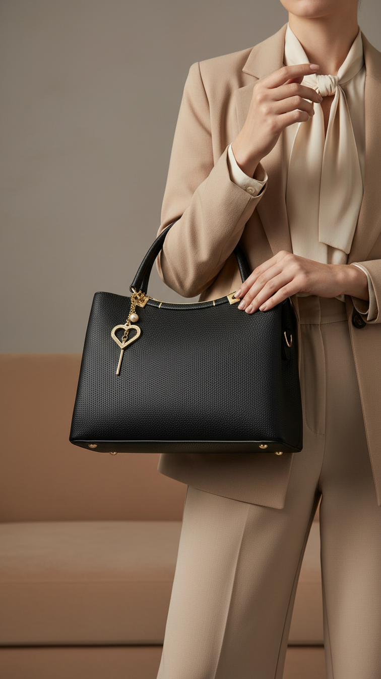 Black Formal Hand Bag For Women P36441