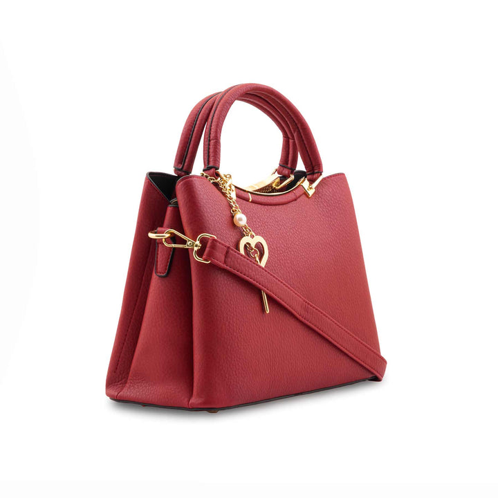 Maroon Formal Hand Bag For Women P36441