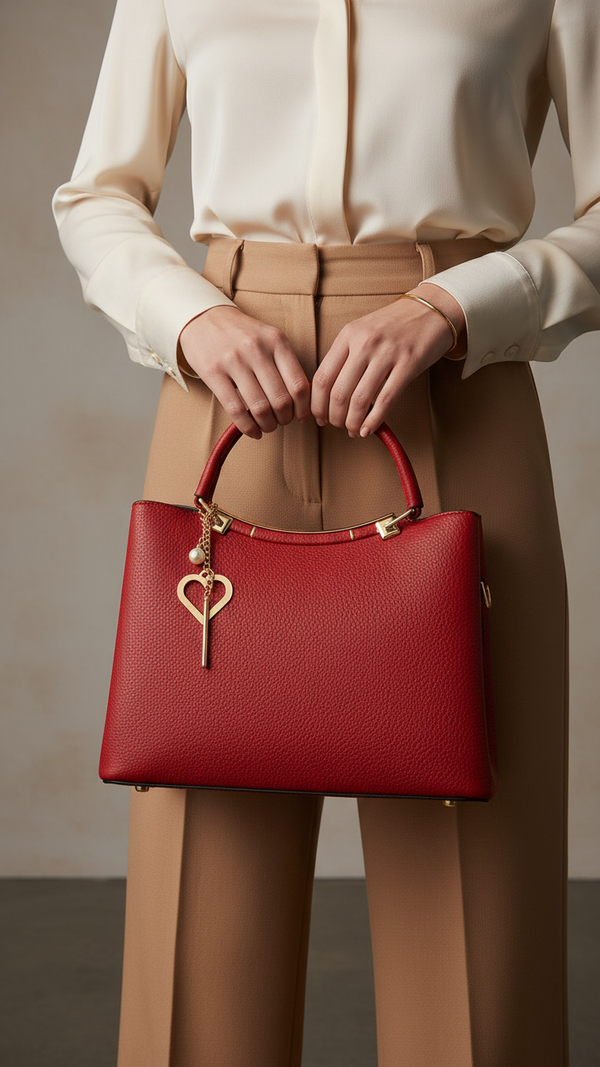 Maroon Formal Hand Bag For Women P36441