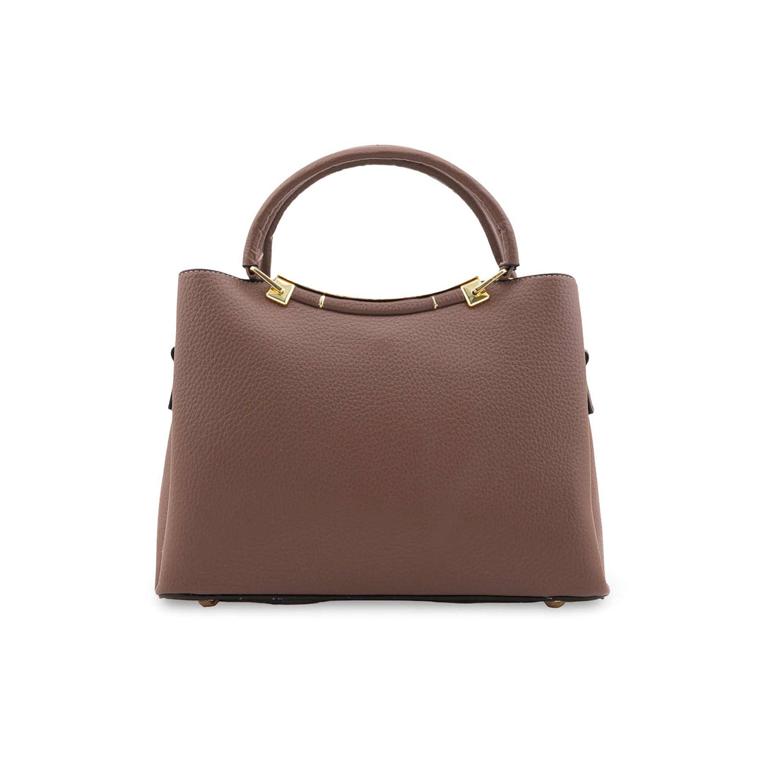 Khaki Formal Hand Bag For Women P36441