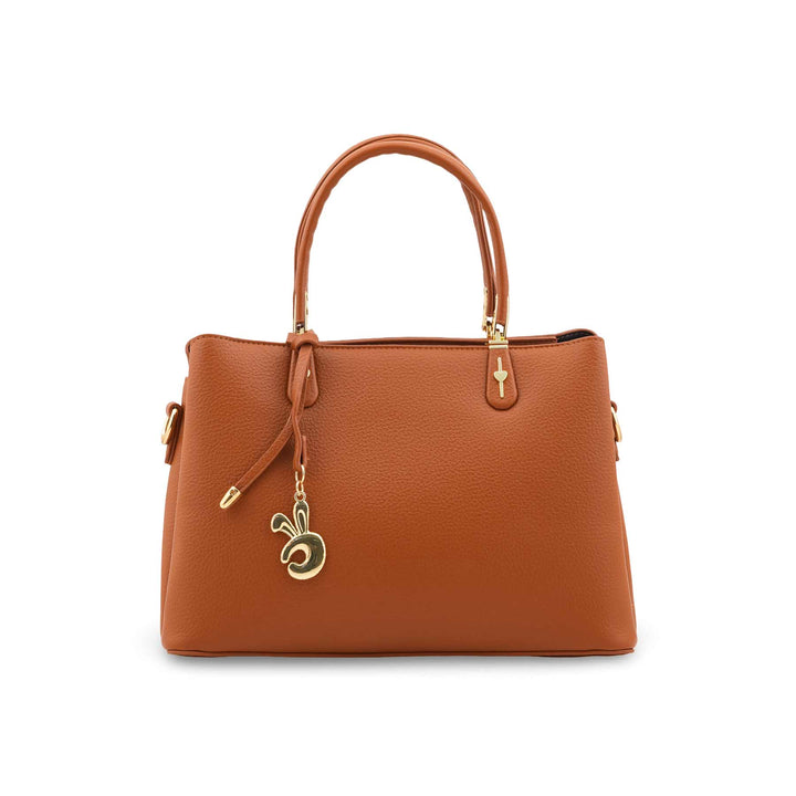 Mustard Formal Hand Bag For Women P36442