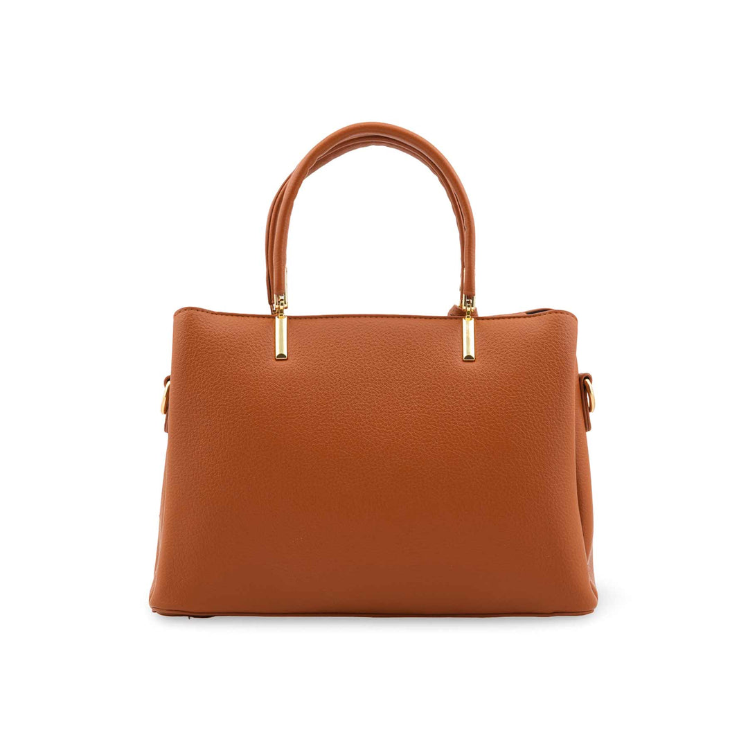 Mustard Formal Hand Bag For Women P36442