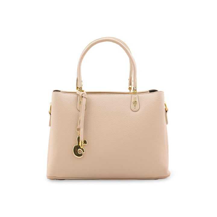 Cream Formal Hand Bag For Women P36442