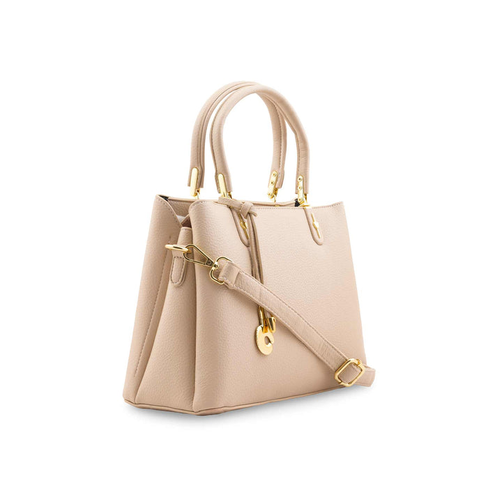 Cream Formal Hand Bag For Women P36442