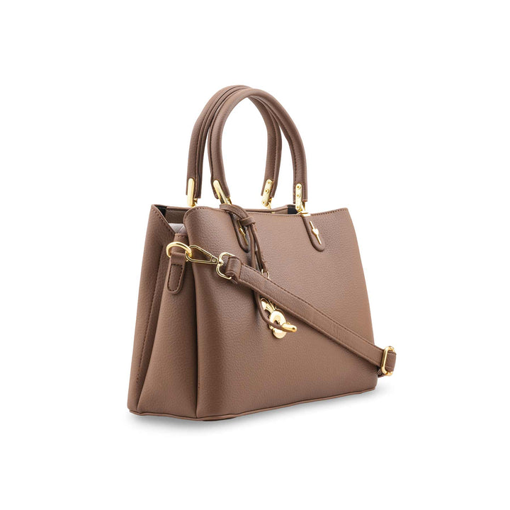 Beige Formal Hand Bag For Women P36442