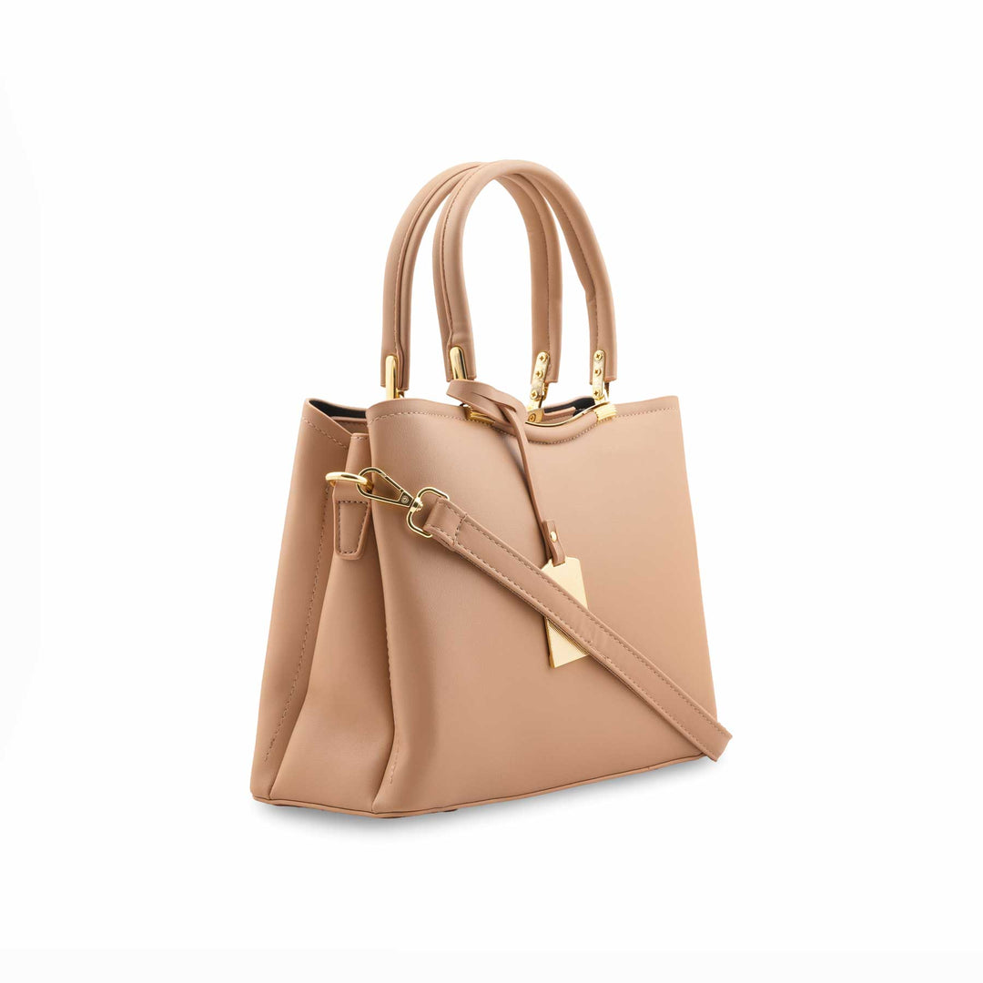 Fawn Formal Hand Bag For Ladies P36444