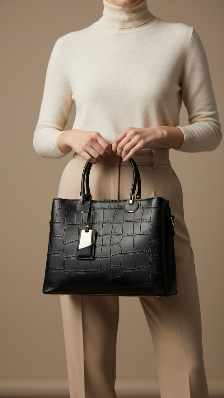 Black Formal Hand Bag For Women P36447