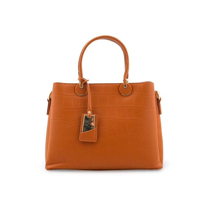 Mustard Formal Hand Bag For Women P36447